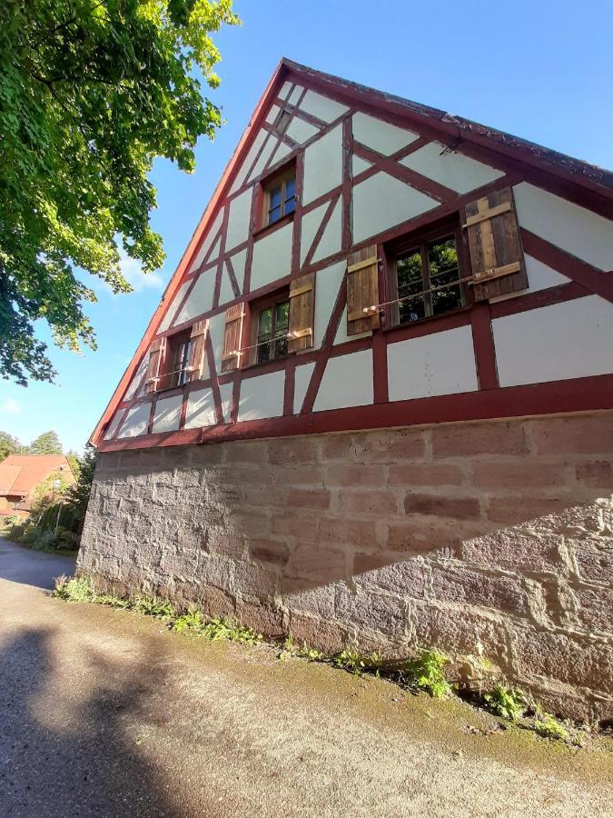 Ferienwohnung Kunst Und Kulturschuppen Hasenmuehle Kammerstein Zewnętrze zdjęcie